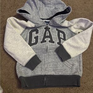 GAP Kids Two-Tone Gray Hoodie
